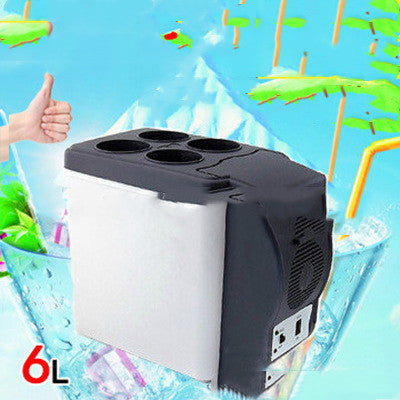6L Portable Car Refrigerator Cooler & Warmer – 12V Electric Mini Fridge for Travel, Camping & Road Trips