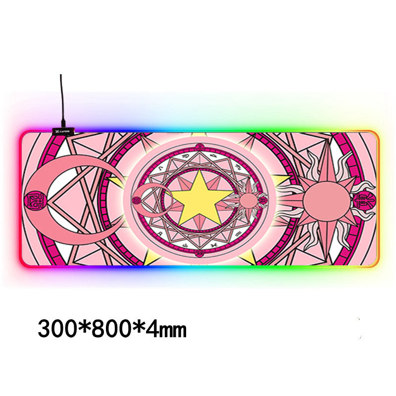 RGB Large Gaming Mouse Pad – Waterproof LED Desk Mat for Keyboard and Gaming Mouse