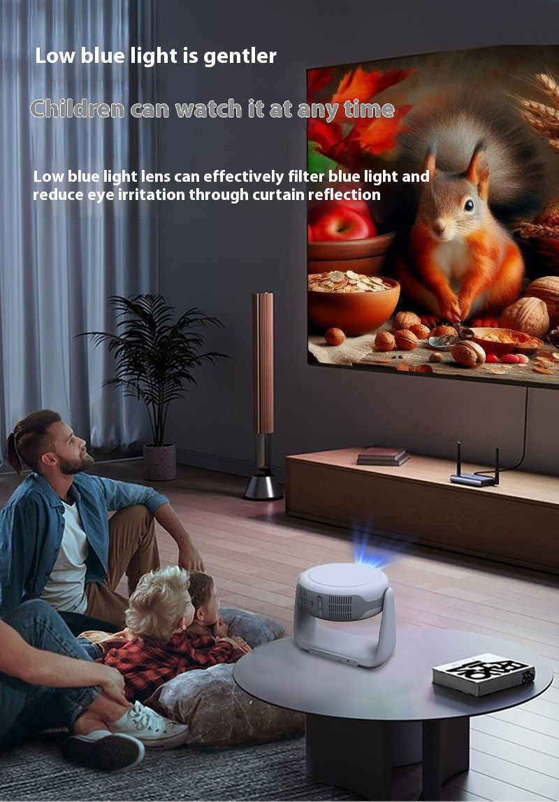 4K Smart Projector with 5G WiFi & Voice Control – Full HD Home Theater Wall Projector with Auto Focus