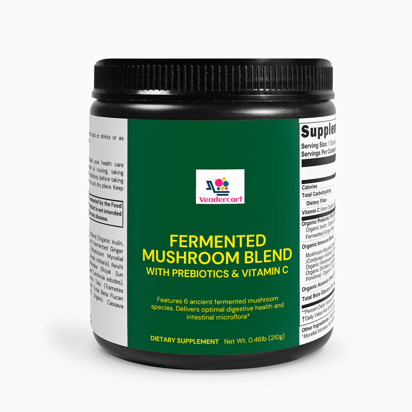 Fermented Mushroom Blend Powder — Immune Boost & Gut Wellness Formula