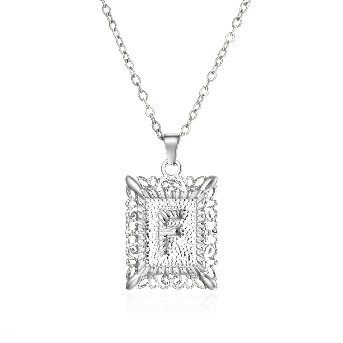 Stainless Steel Gold/Silver Personalized Initial Letter Alphabet Necklace