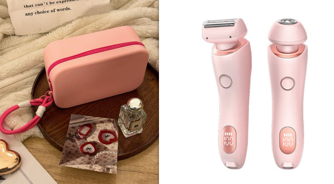 2-in-1 USB Rechargeable Women’s Epilator & Electric Trimmer – Painless Hair Removal Razor for Face, Legs, Bikini & Underarms