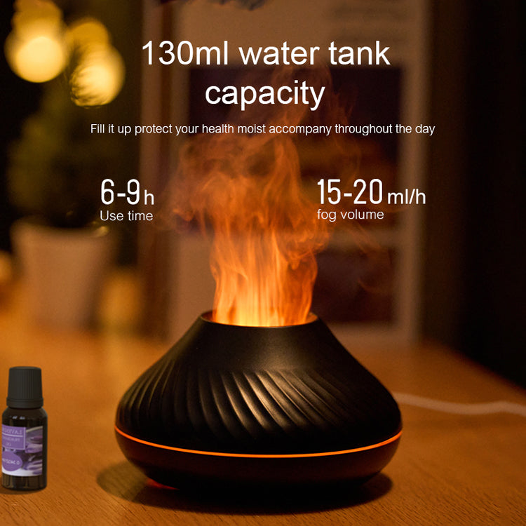 RGB Flame Humidifier – 3D Fire Effect Aroma Diffuser LED Gaming Room Decor with Mist & Ambient Lighting