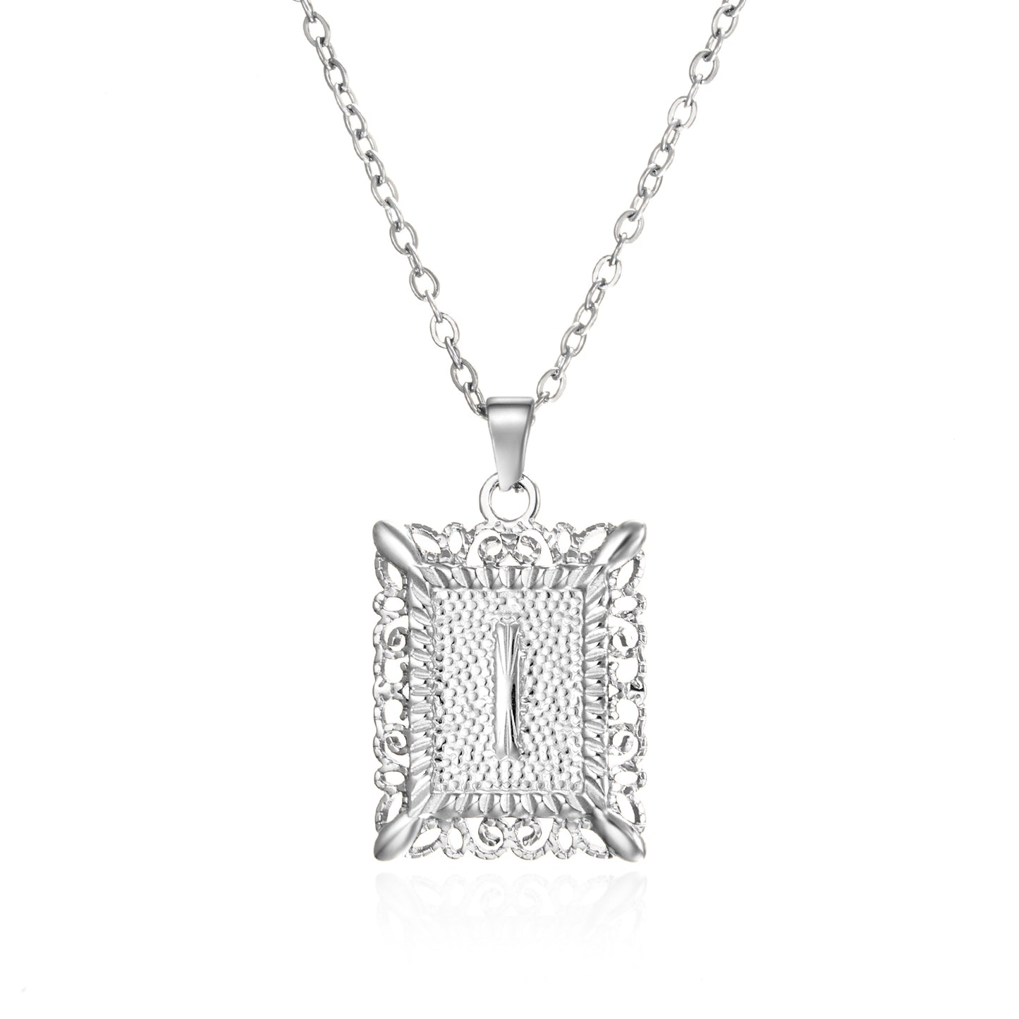 Stainless Steel Gold/Silver Personalized Initial Letter Alphabet Necklace