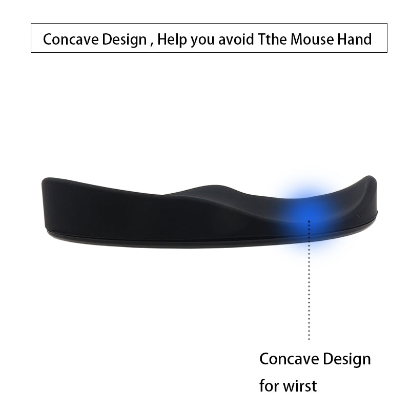 Ergonomic Silicone Gel Mouse Pad with Wrist Rest – Non-Slip Comfort Support Mousepad for Office, Gaming & PC Use