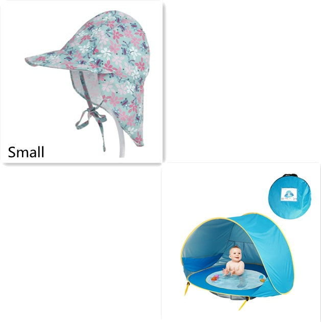 Portable Baby Beach Tent with UV Protection & Mini Splash Pool for Toddlers