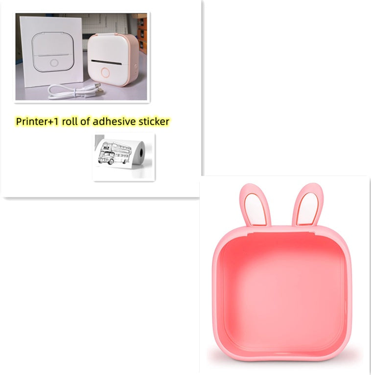 Portable Mini Thermal Label Printer – Bluetooth-Compatible Home & Student Photo Printer for Price Tags & Labels