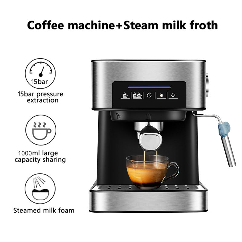 All-in-One Espresso Machine with Milk Frother – Compact Home Coffee Maker for Latte, Cappuccino & Barista-Style Drinks