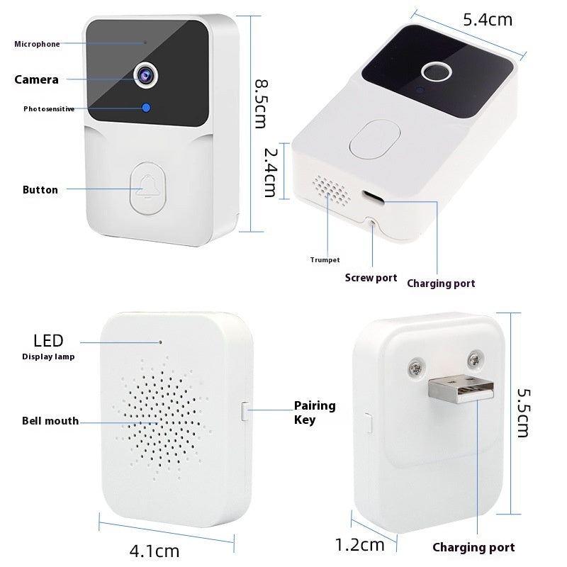 HD Visual Smart Video Doorbell — Home Surveillance & Two-Way Talk