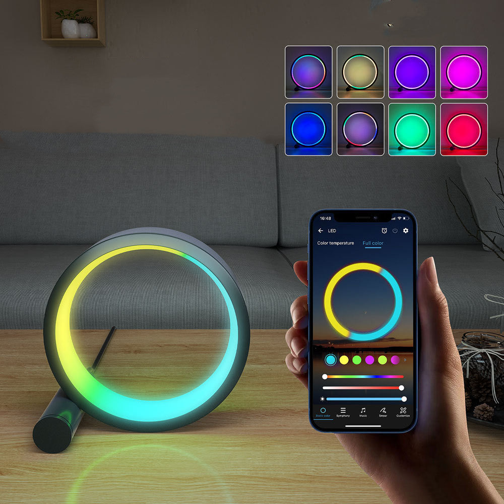 Smart LED Night Light – RGB Music Rhythm & Colorful Atmosphere Lamp