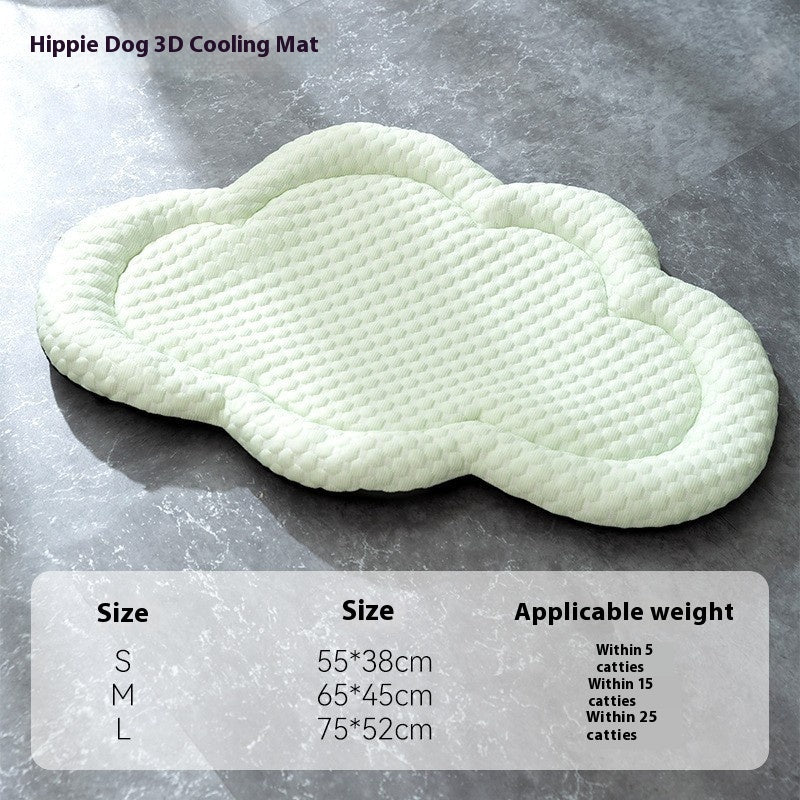 Cooling Dog Bed Breathable Pet Mat – Soft PP Cotton Washable Summer Cooling Bed for Dogs & Cats