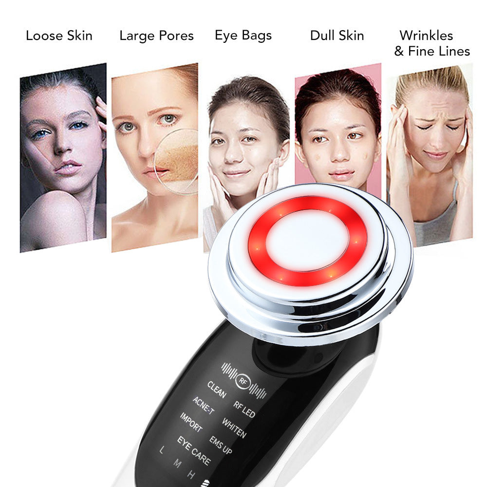 7-in-1 LED EMS Facial Massager – Microcurrent Skin Rejuvenation Tool