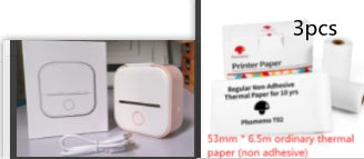 Portable Mini Thermal Label Printer – Bluetooth-Compatible Home & Student Photo Printer for Price Tags & Labels