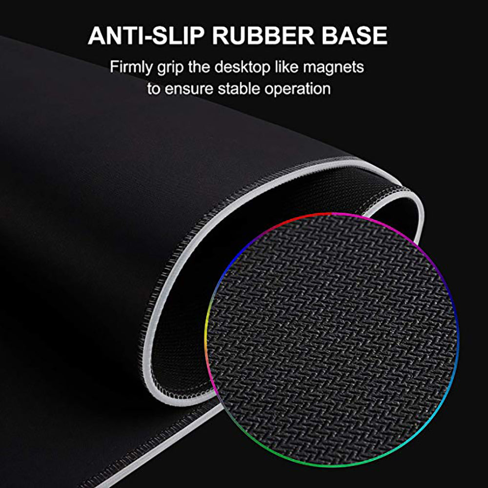 RGB LED Gaming Mouse Pad XXL – Extended Waterproof Desk Mat with 12 Lighting Modes