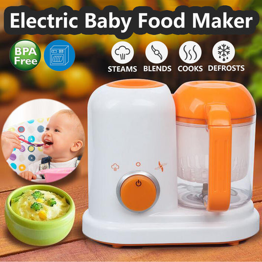 Smart Baby Food Processor & Milk Warmer – Multifunction Infant Food Maker Blender, Steamer & Bottle Heater All-in-One