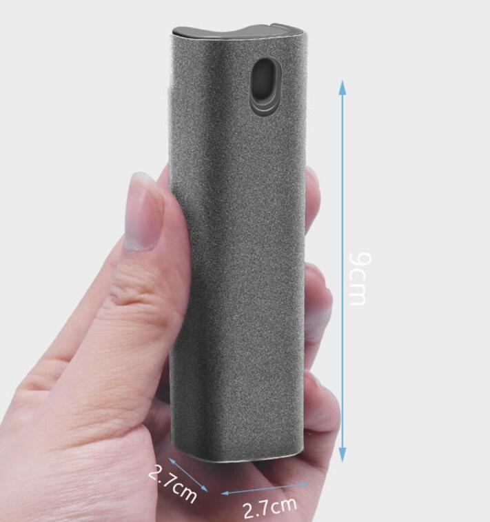 2-in-1 Portable Screen Cleaner Spray with Microfiber Cloth for Phone, Laptop & Tablet – Pocket Size Anti-Fingerprint Cleaning Kit