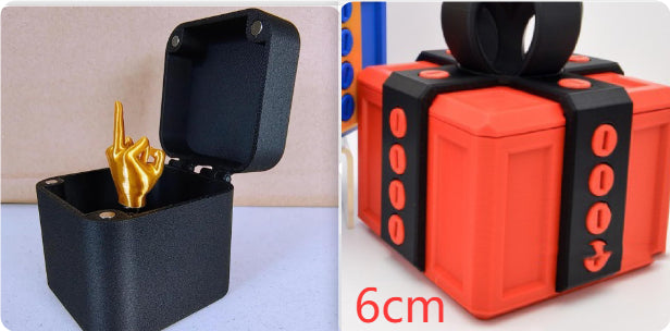 Funny Middle Finger Prank Gift Box – Novelty Desk Ornament & Gag Present