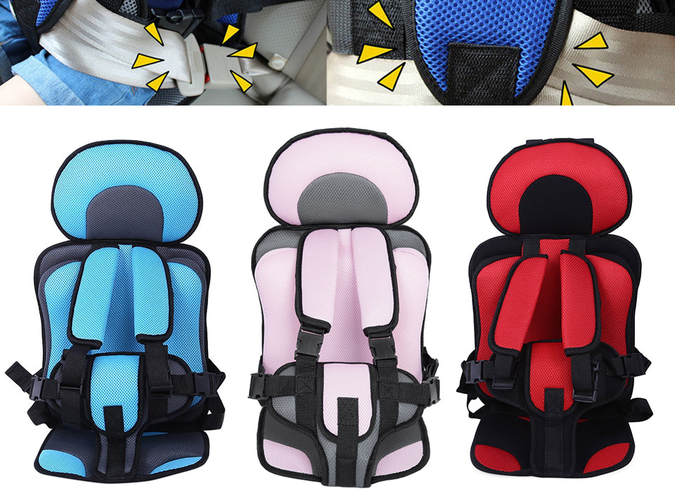 Portable Infant Safety Seat with 5-Point Harness – Foldable Baby Travel Car Seat for Toddlers & Kids