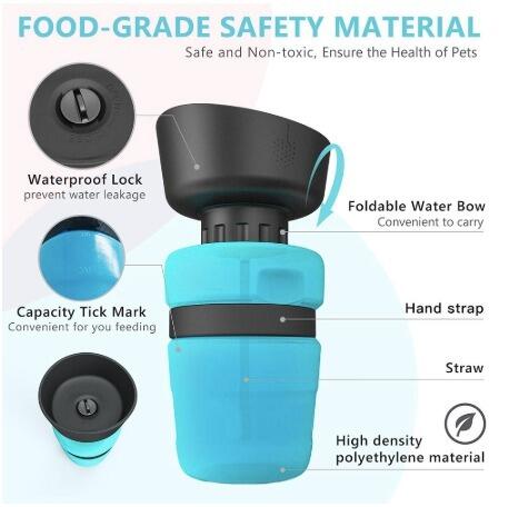 Foldable Pet Travel Water Bottle