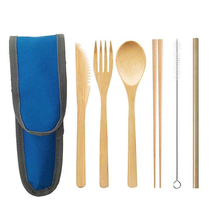Eco-Friendly Reusable Bamboo Travel Cutlery Set