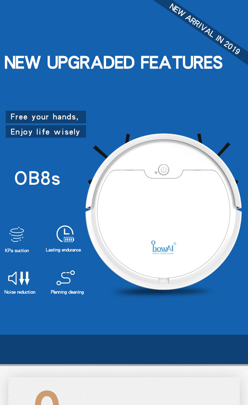 Smart Robot Vacuum Cleaner – Automatic Floor Cleaning Robot with Intelligent Navigation for Home, Pet Hair & Hard Floors
