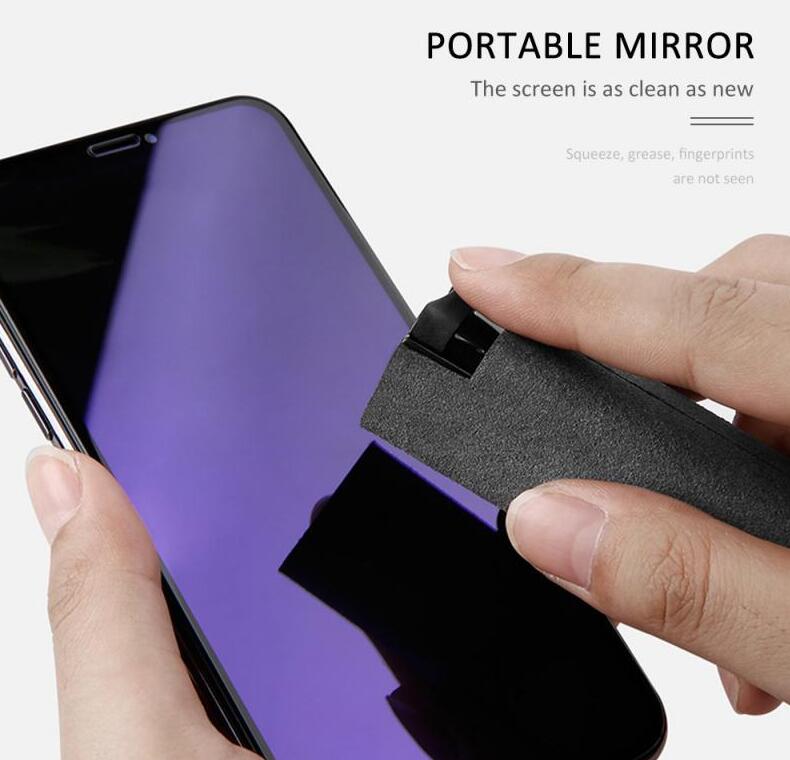 2-in-1 Portable Screen Cleaner Spray with Microfiber Cloth for Phone, Laptop & Tablet – Pocket Size Anti-Fingerprint Cleaning Kit