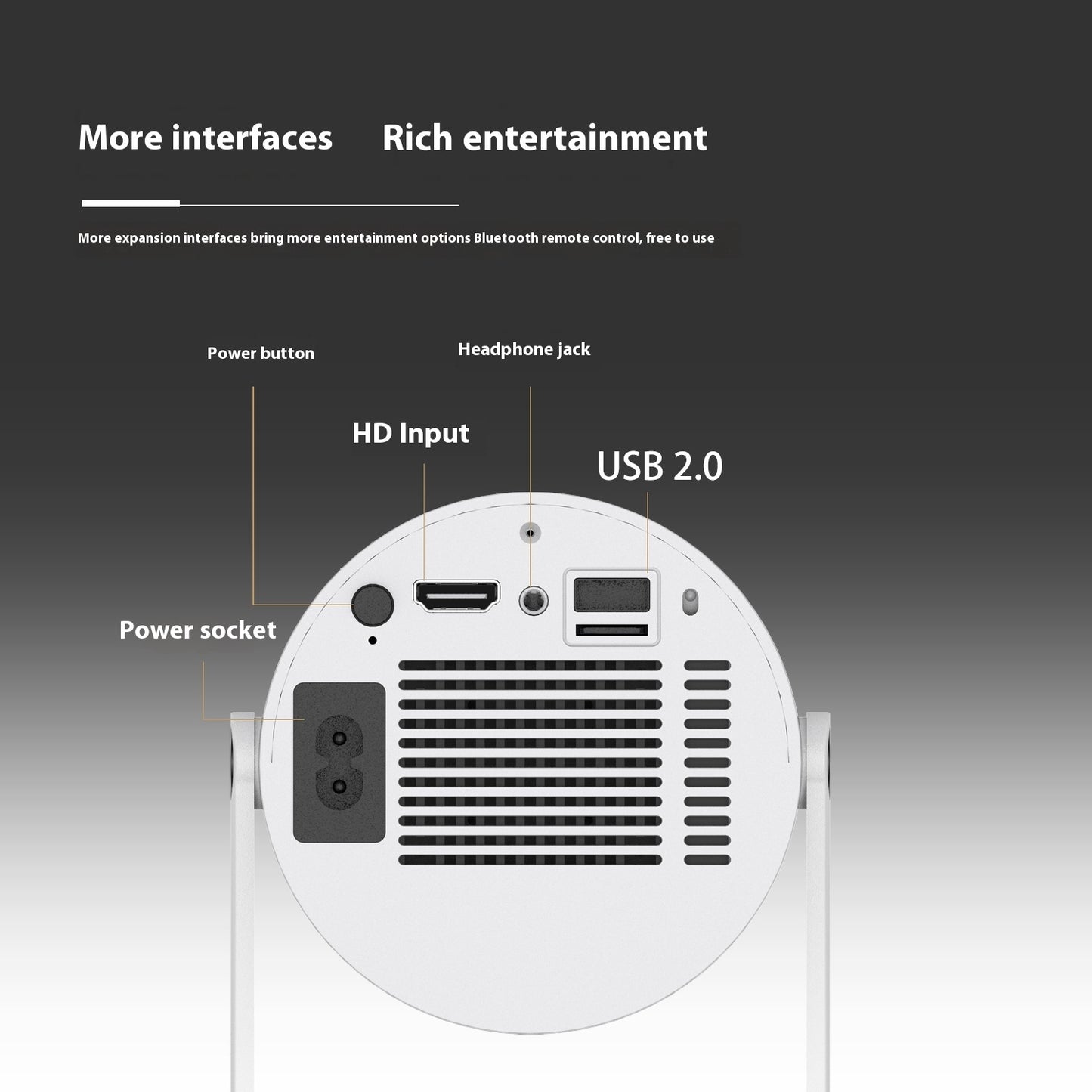 Portable Mini Home Projector – Compact Video Entertainment & Movie Gadget