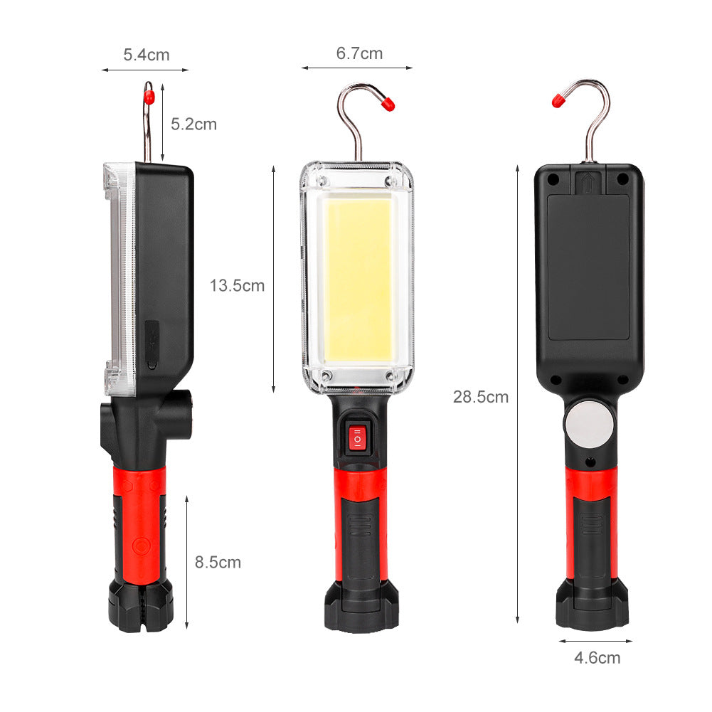 High-Power Multifunctional LED Lighting Lamp with Magnet Hook – Portable Outdoor Work & Camping Light
