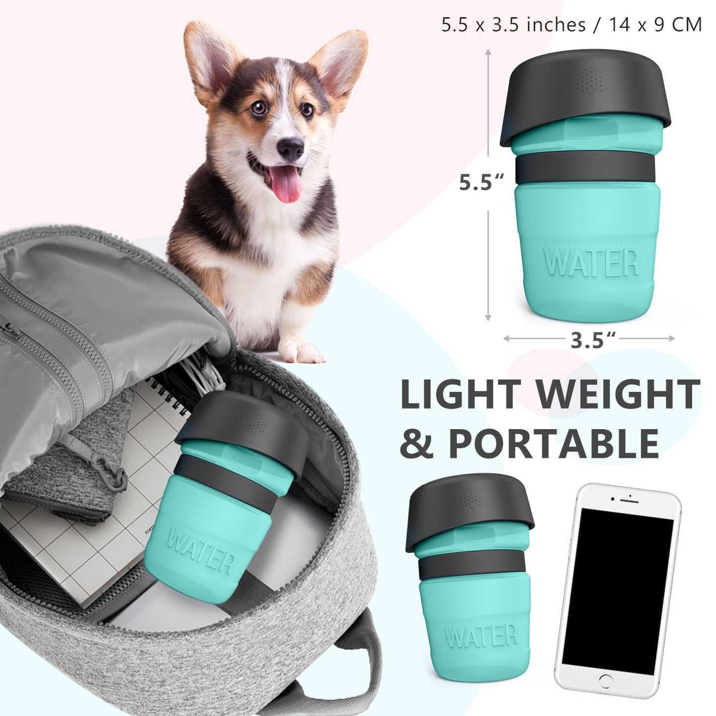 Foldable Pet Travel Water Bottle