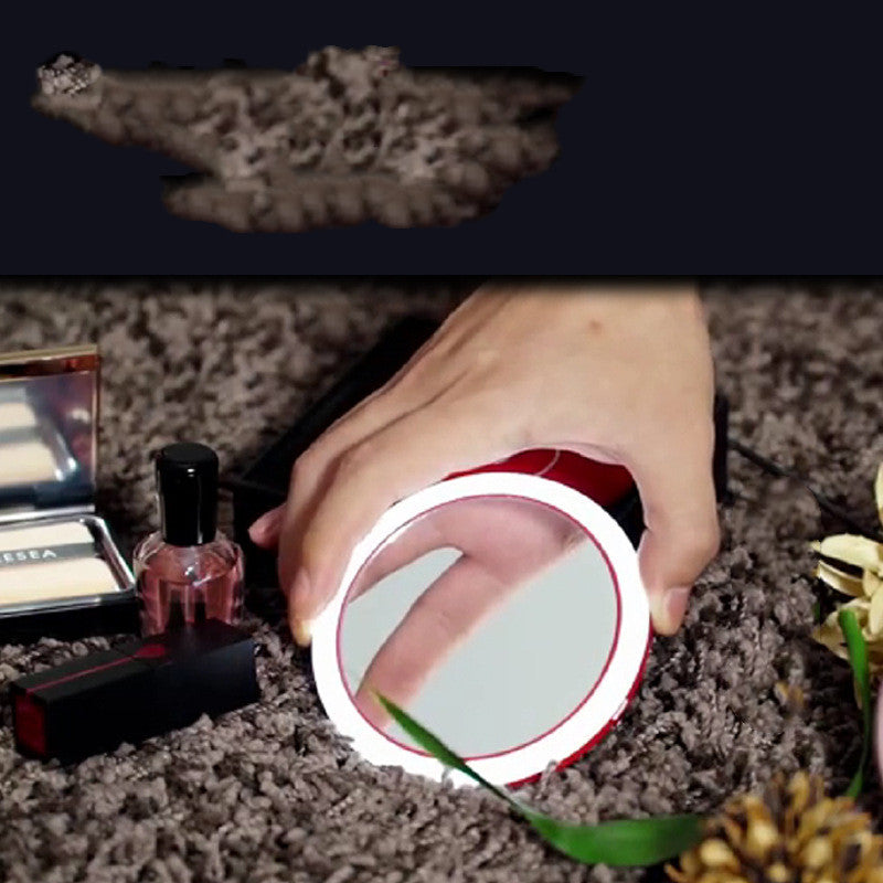 Wireless Charging LED Makeup Mirror – Portable Smart Beauty Tech