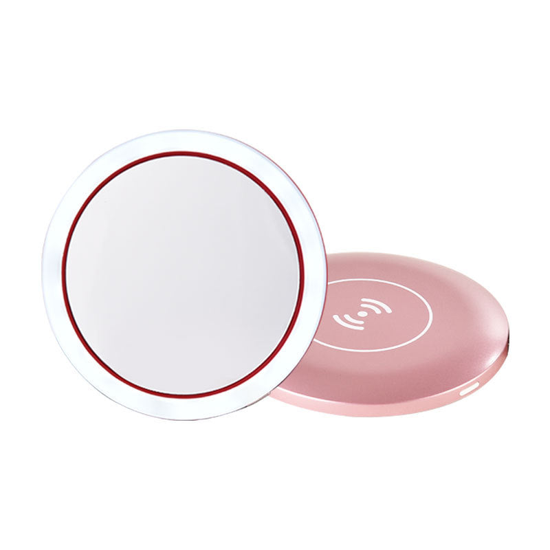 Wireless Charging LED Makeup Mirror – Portable Smart Beauty Tech