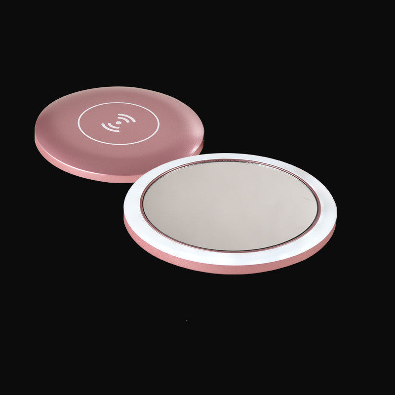 Wireless Charging LED Makeup Mirror – Portable Smart Beauty Tech