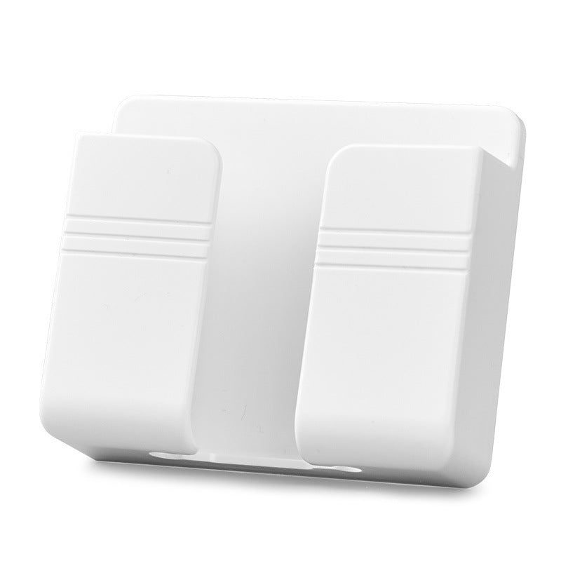 Punch-Free Wall Mounted Phone Charging Holder – Self-Adhesive Storage Rack for Smartphone Cable Organizer & Space Saving Stand