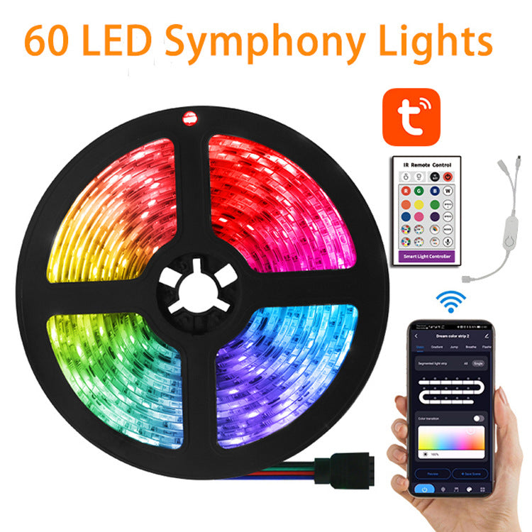 Smart LED Strip Lights RGB5050 – Waterproof Flexible Smart Home Lighting