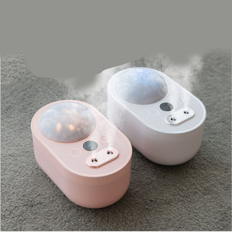 USB Star Projection Humidifier and Double Mist Purifier