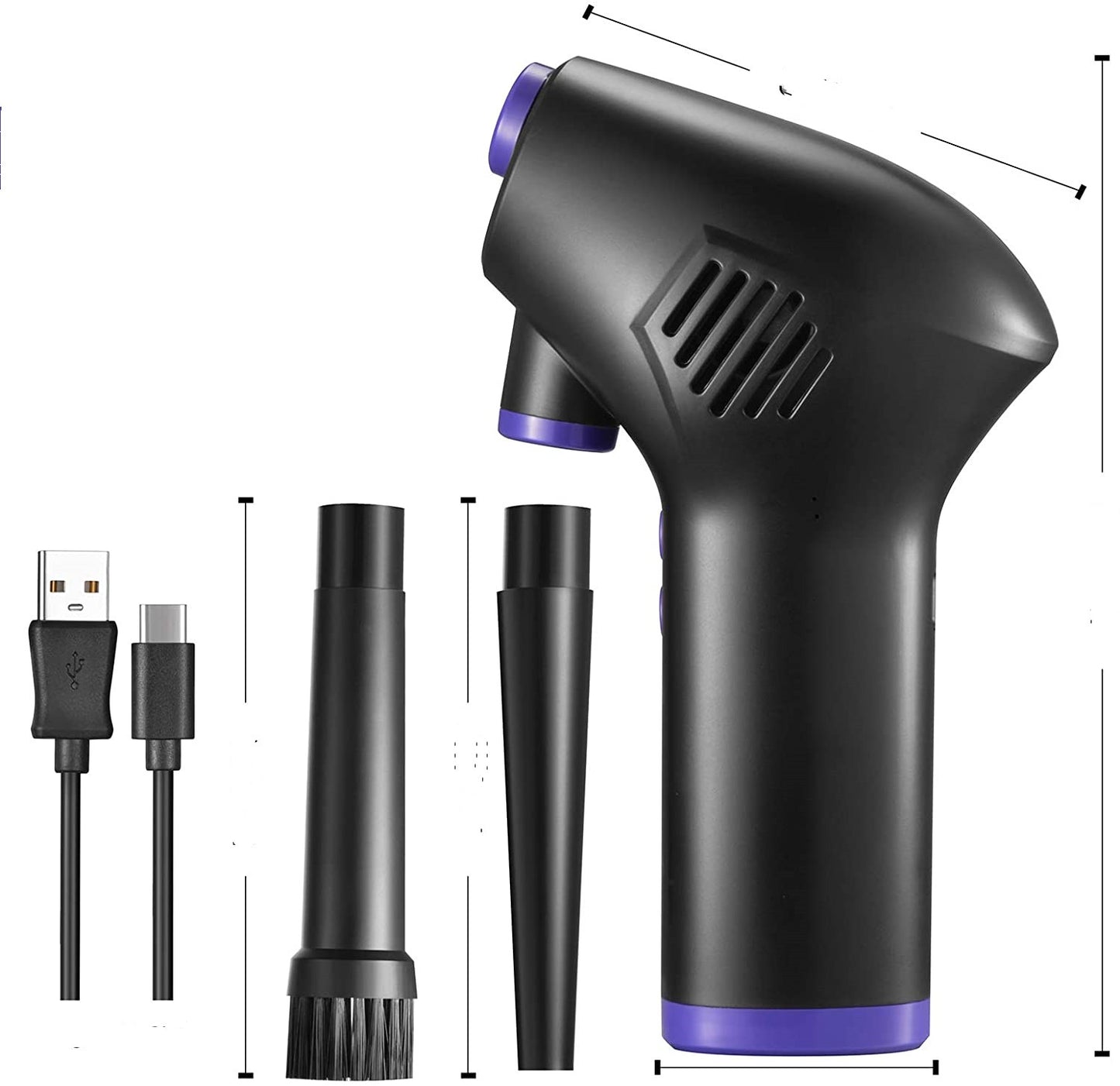 Cordless Electric Air Duster – Compressed Air Blower for Keyboard & Office Equipment