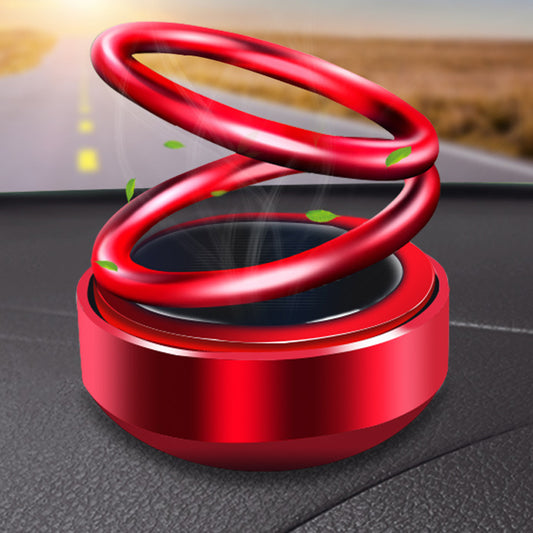 Solar Powered Rotating Car Air Freshener – Automatic Aromatherapy Diffuser Dashboard Perfume with 360° Rotation