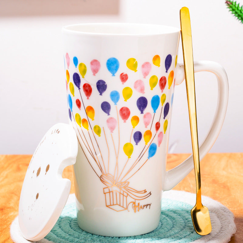 Creative Nordic Ceramic Water Cup – Minimalist 500 ml Mug