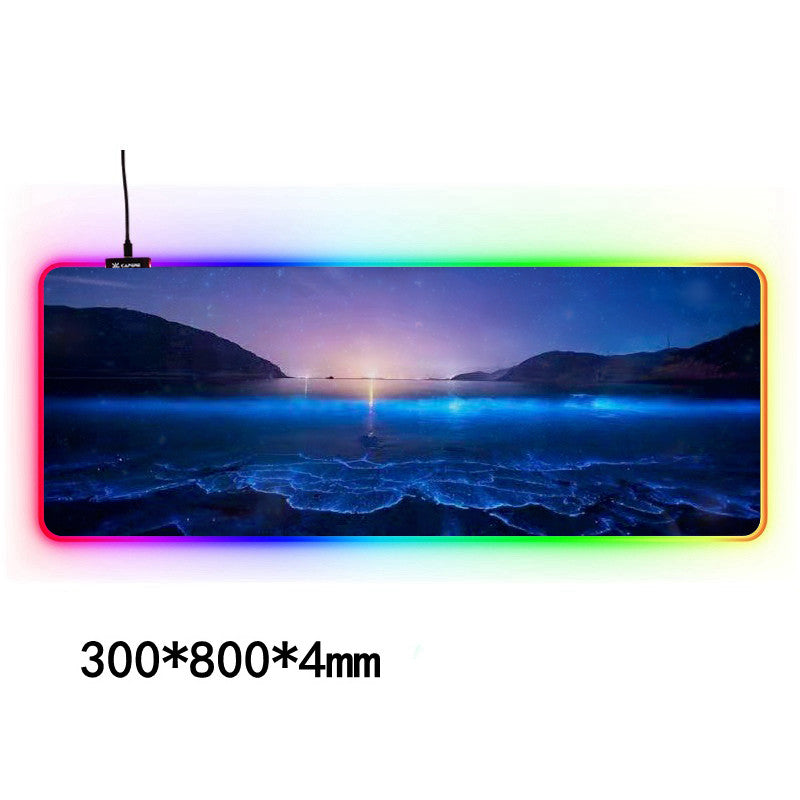 RGB Large Gaming Mouse Pad – Waterproof LED Desk Mat for Keyboard and Gaming Mouse