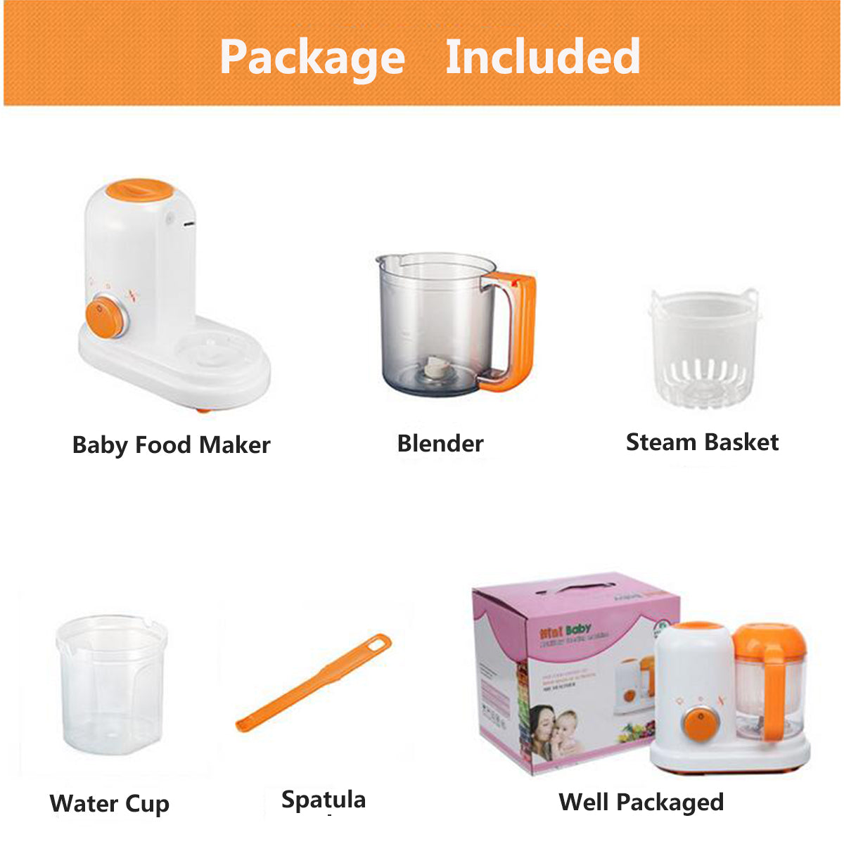 Smart Baby Food Processor & Milk Warmer – Multifunction Infant Food Maker Blender, Steamer & Bottle Heater All-in-One