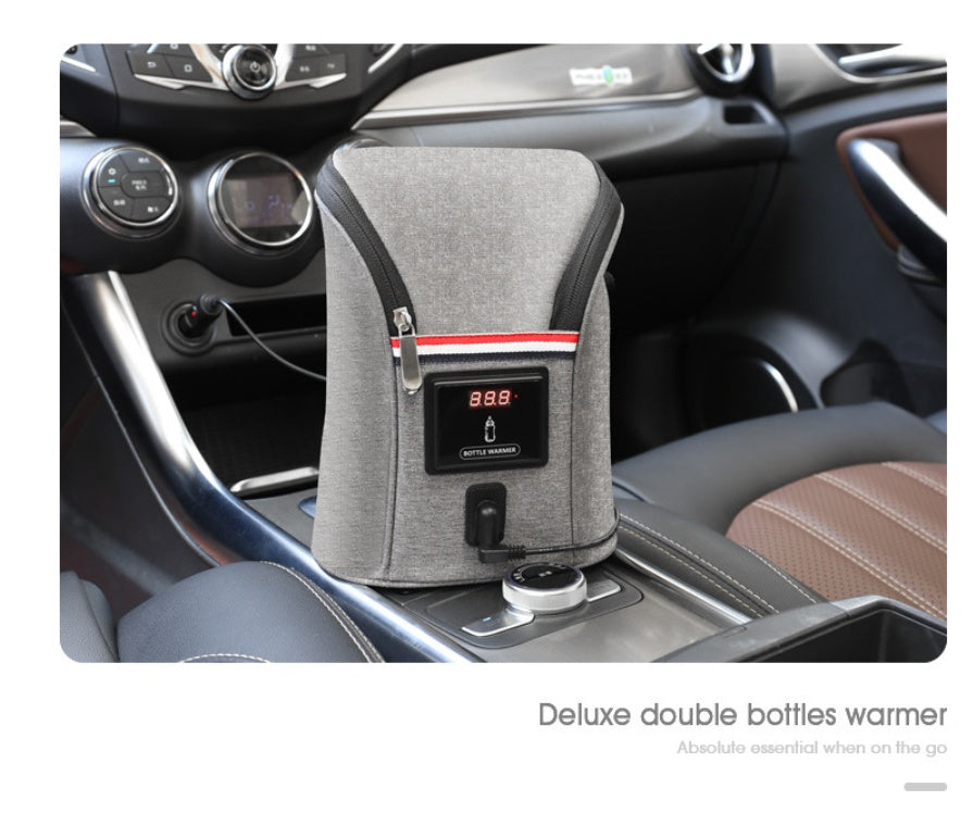 Portable USB Baby Bottle Warmer for Car & Travel Breast Milk Heating