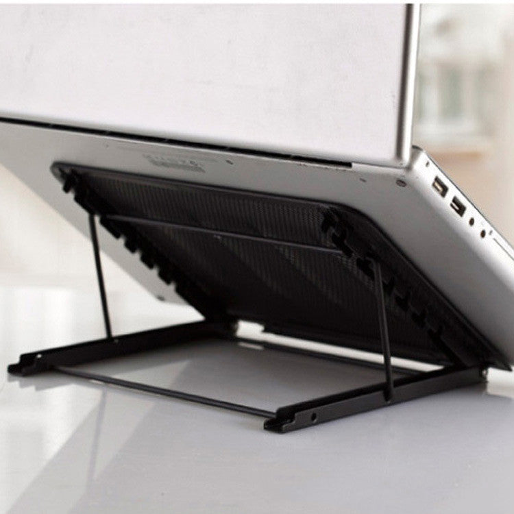 Foldable Ergonomic Laptop Cooling Stand – Portable Metal Adjustable Notebook Holder for Desk & Travel