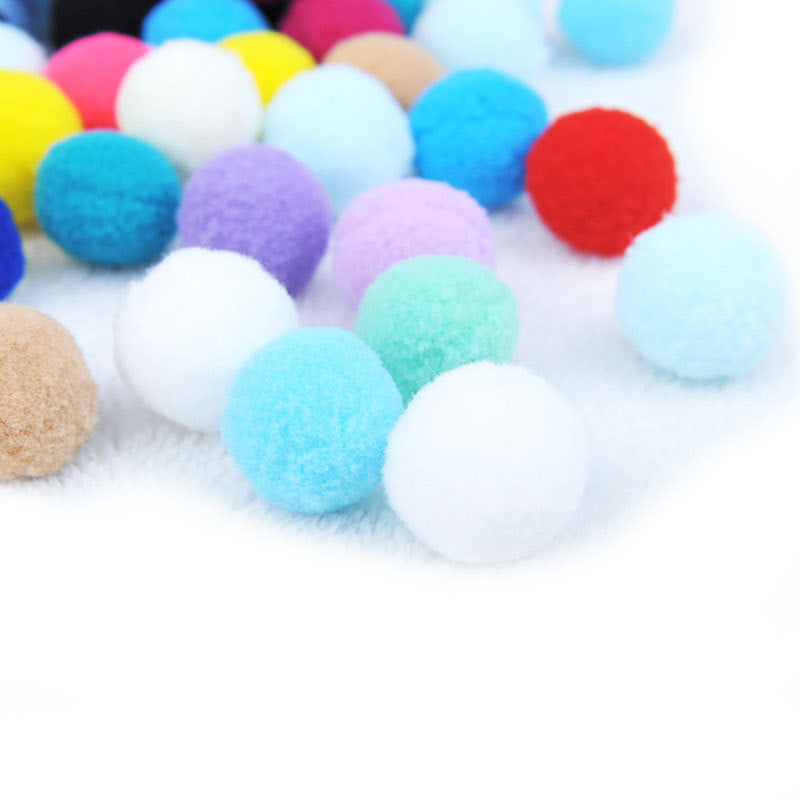 Plush Interactive Cat Ball Toys – Soft Elastic Play Balls for Indoor Cats Exercise & Fun
