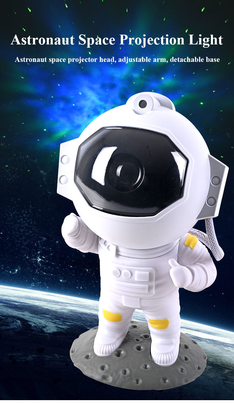 Astronaut Galaxy Star Projector – LED Nebula Night Light with 360° Rotating Head, Remote Control Starry Sky Lamp for Bedroom, Ceiling & Home Decor