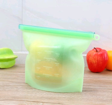 Reusable Silicone Food Storage Bags – Eco-Friendly Fresh-Keeping Vacuum Bag
