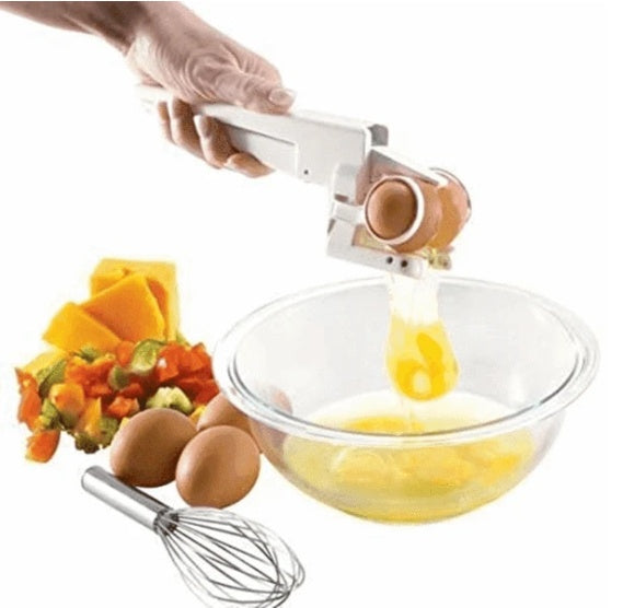 Plastic Handheld Egg Shell Cracker & Separator