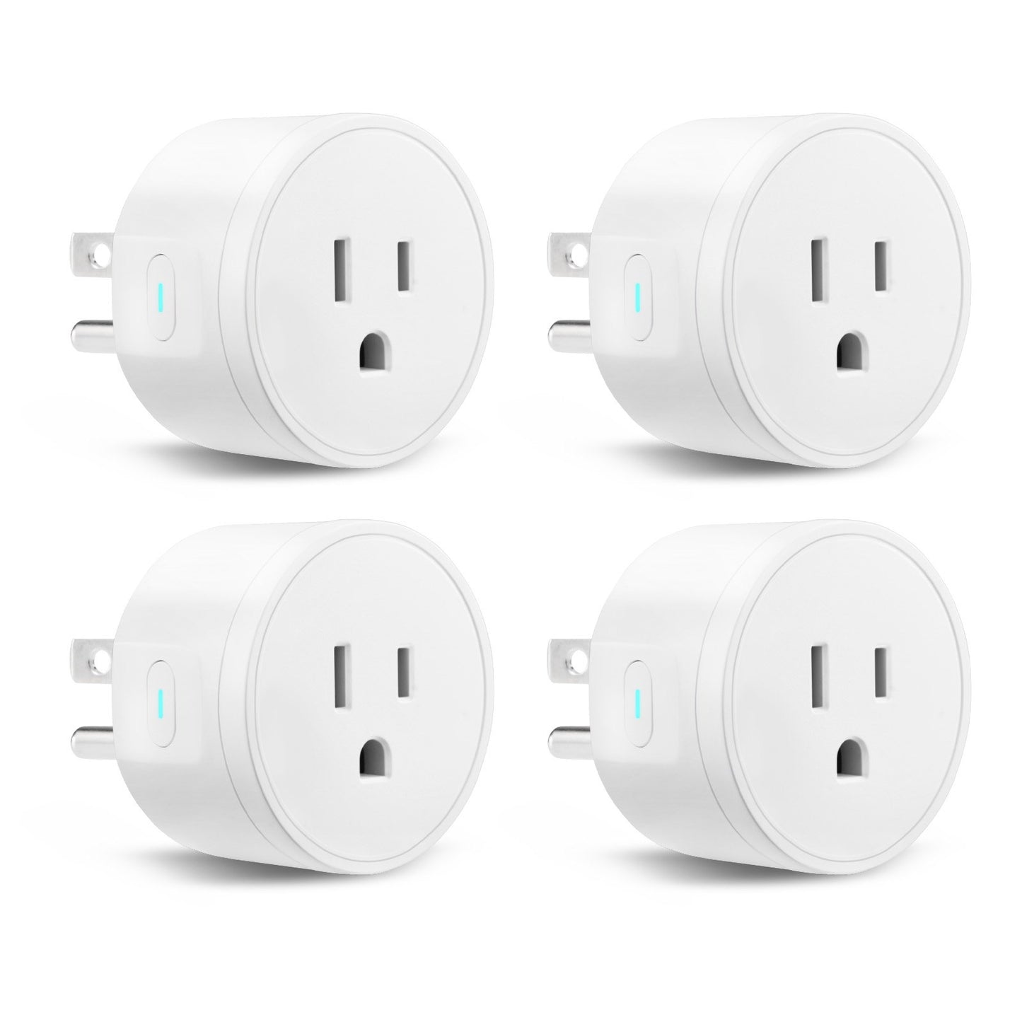 Smart Wi-Fi Plug Outlet (4-Pack) – Voice & App Control for Smart Home