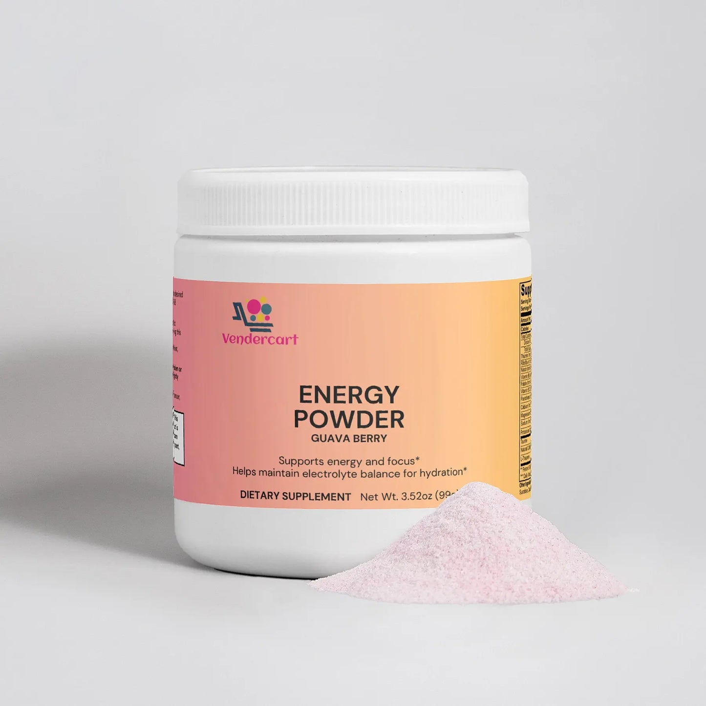 Hydrolyzed Energy Powder — Fruit Punch No-Crash Daily Focus & Endurance Blend