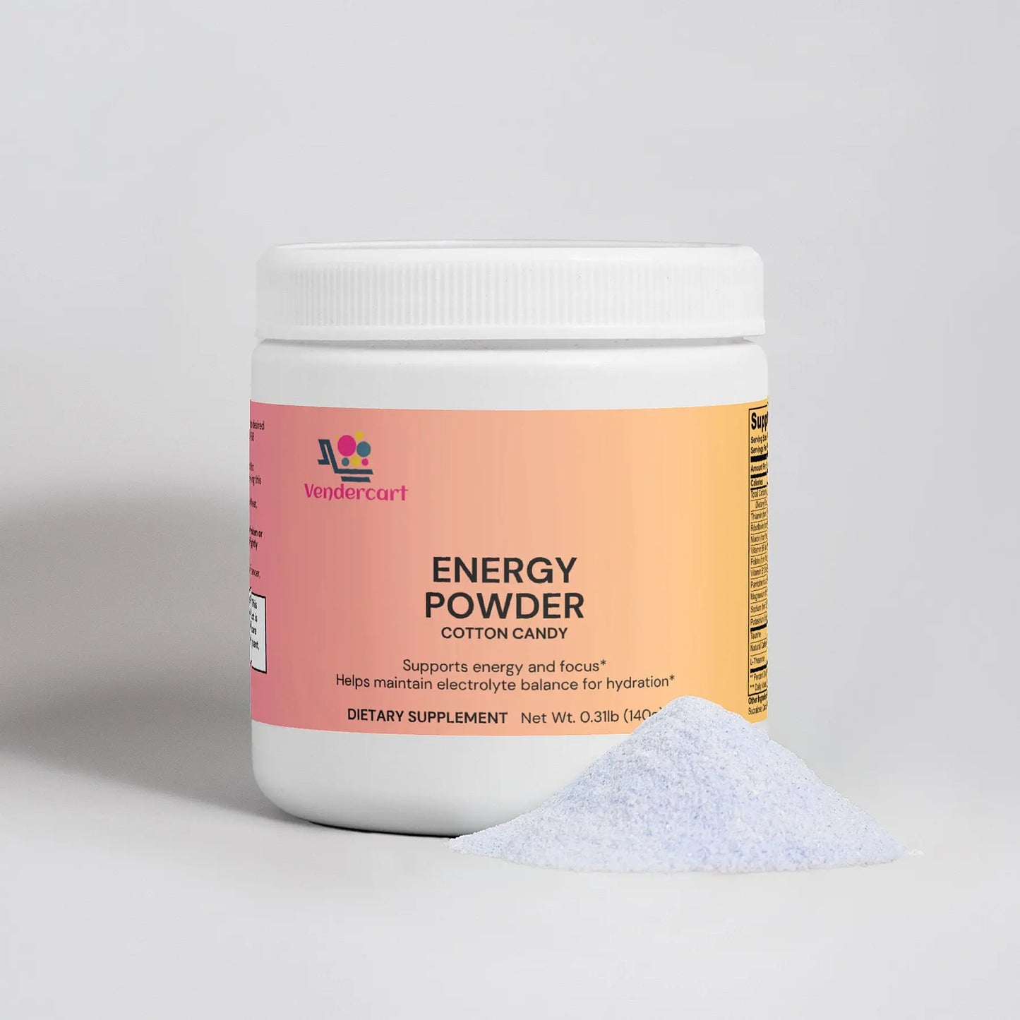 Hydrolyzed Energy Powder — Fruit Punch No-Crash Daily Focus & Endurance Blend