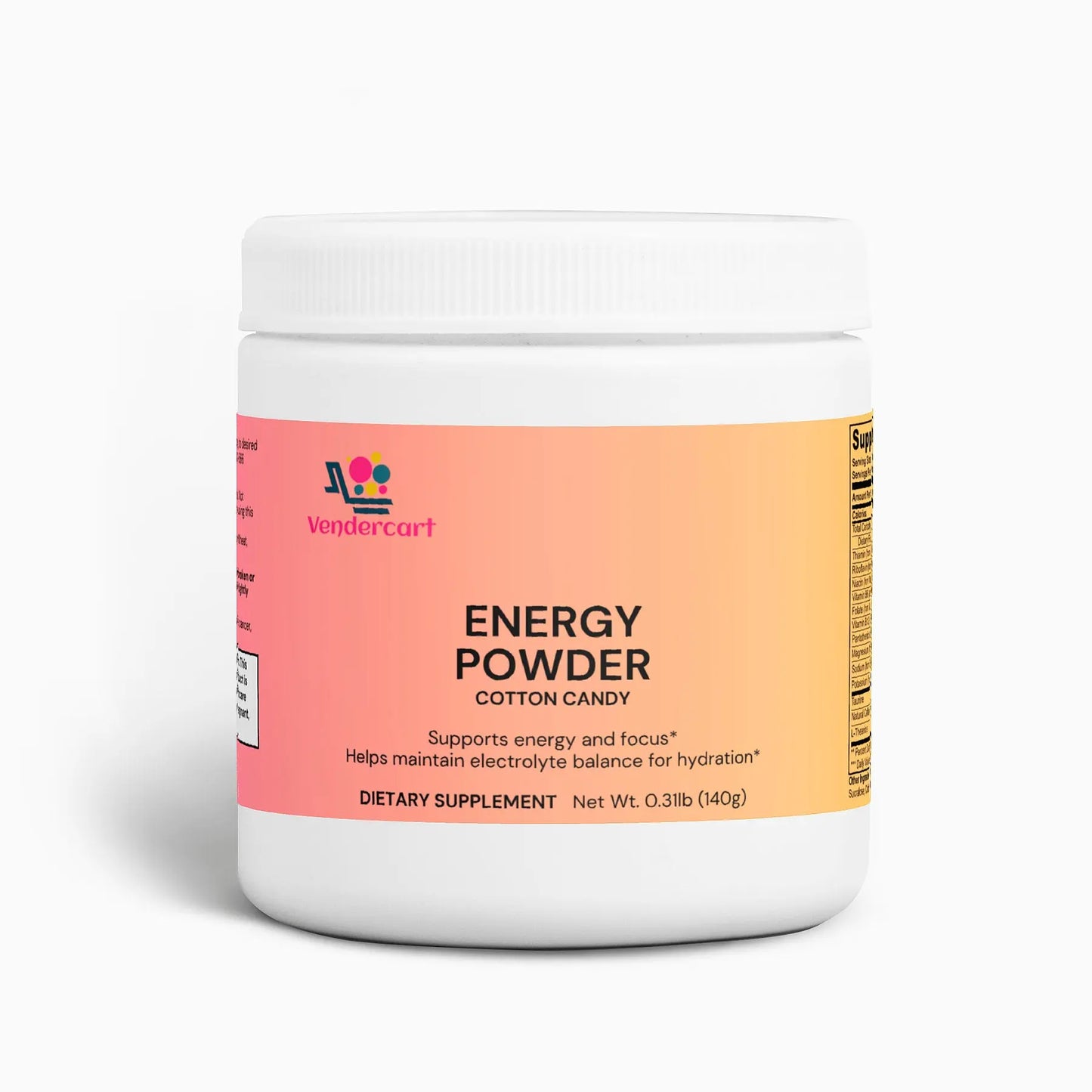 Hydrolyzed Energy Powder — Fruit Punch No-Crash Daily Focus & Endurance Blend
